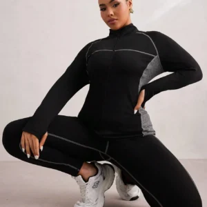 Long Sleeve Zip-Up Jacket & Leggings