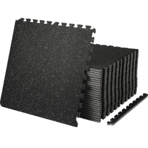 Foam & Rubber Top Interlocking Workout Floor Mats Waterproof Exercise Mats